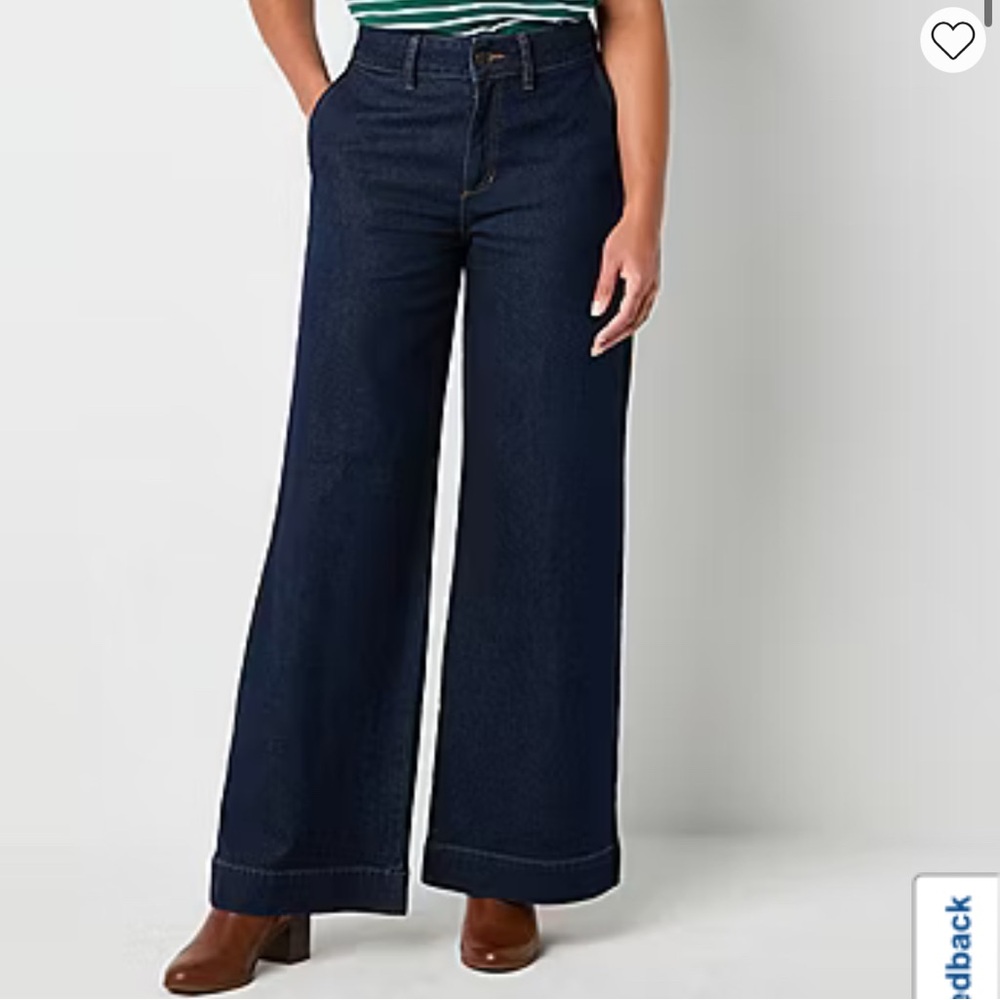 Liz Claiborne wide-leg women's trouser Jean / size 6.